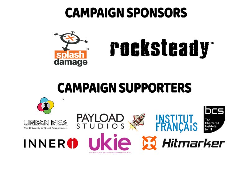 "Do I Look Like A Gamer?" Campaign Supporter Logos